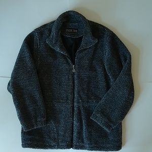 Oversized Teddy Bear Zip Jacket